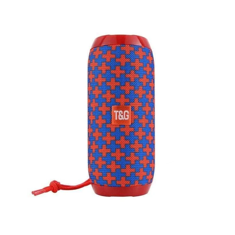 Wasserdichter Subwoofer, tragbarer Bluetooth-Lautsprecher, 8D-Surround-Lautsprecher, TF-Karte/AUX/FM-Radio/Anruf, 1200 mAh für Outdoor-Sportarten
