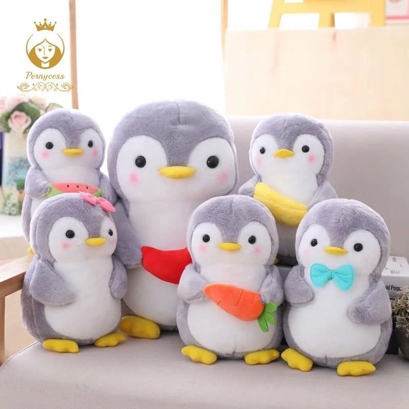 1PCS 25/45cm Kreative Umarmt Obst Pinguin Plüsch Spielzeug Kawaii Software Paar Pinguin Plüsch Puppe Kinder Spielzeug wohnkultur
