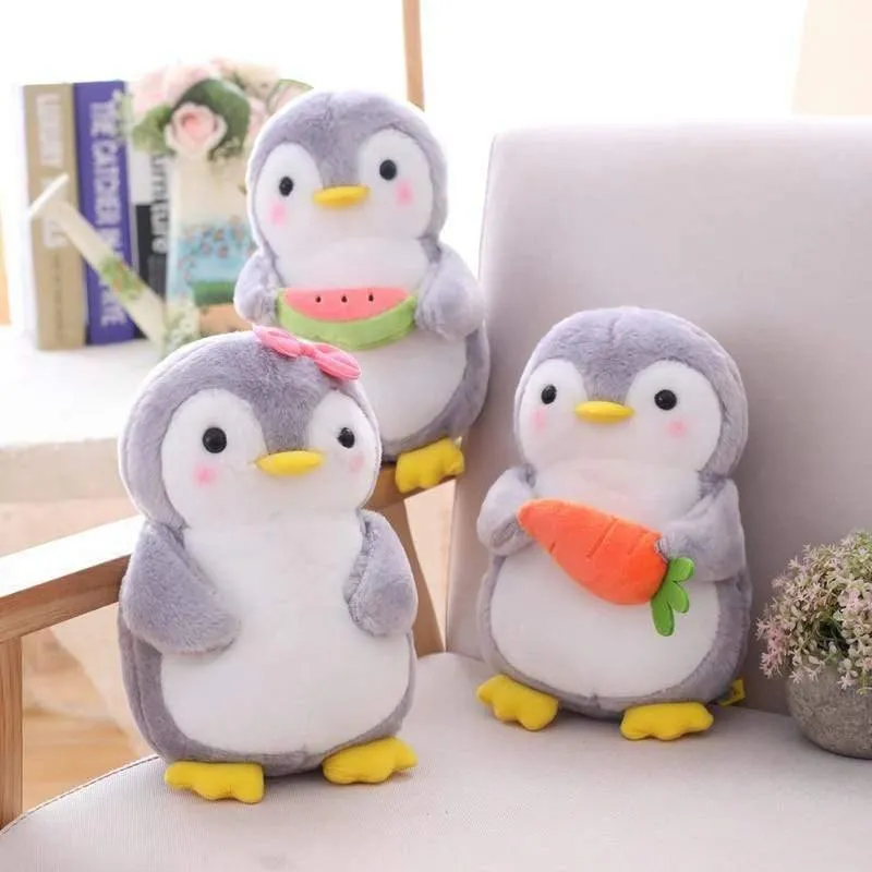 1PCS 25/45cm Kreative Umarmt Obst Pinguin Plüsch Spielzeug Kawaii Software Paar Pinguin Plüsch Puppe Kinder Spielzeug wohnkultur