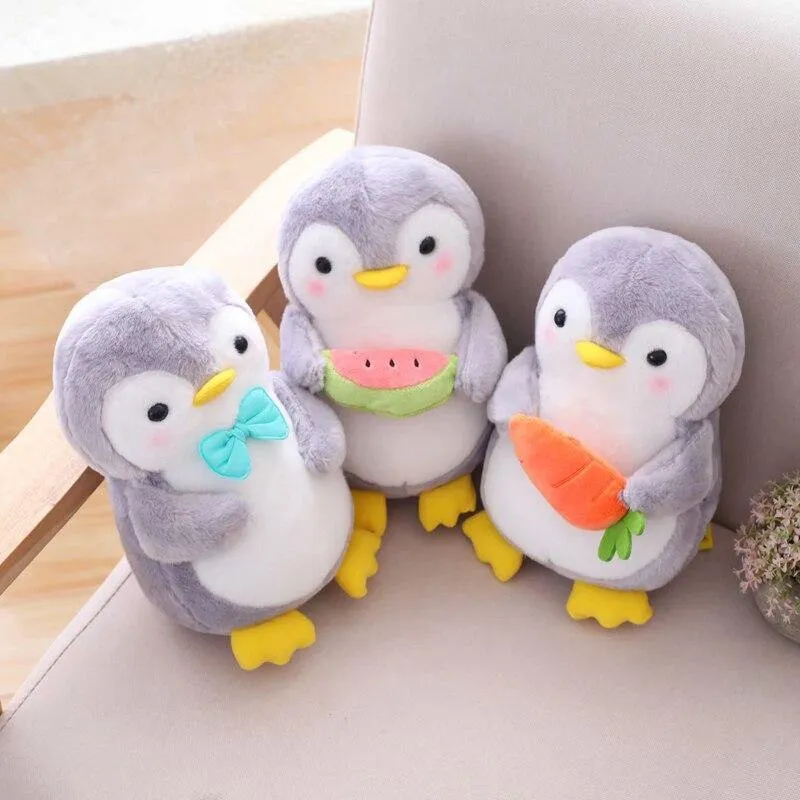 1PCS 25/45cm Kreative Umarmt Obst Pinguin Plüsch Spielzeug Kawaii Software Paar Pinguin Plüsch Puppe Kinder Spielzeug wohnkultur