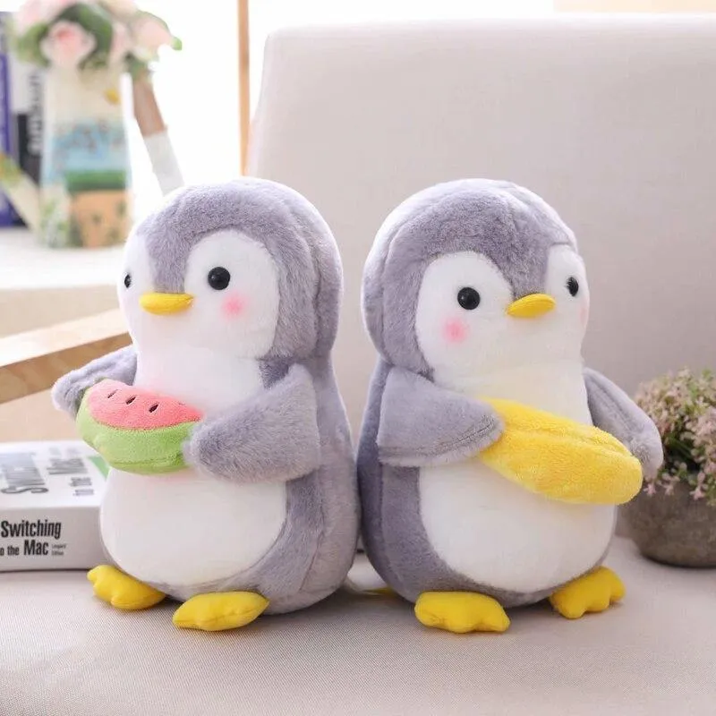 1PCS 25/45cm Kreative Umarmt Obst Pinguin Plüsch Spielzeug Kawaii Software Paar Pinguin Plüsch Puppe Kinder Spielzeug wohnkultur