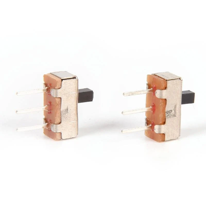 40Pcs 3Pin PCB Panel 2 Position SPDT 1P2T Mini Vertikal Kippschalter SS12D00G3 Schiebeschalter Für DIY DIY Zubehör