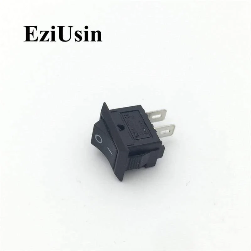 1 Stück Ein-Aus KCD11 2Pin 2P Schwarz Rot Bootswippschalter 3A 250V 6A 125V AC Taste KCD1-11 10 * 15 10x15 KCD117