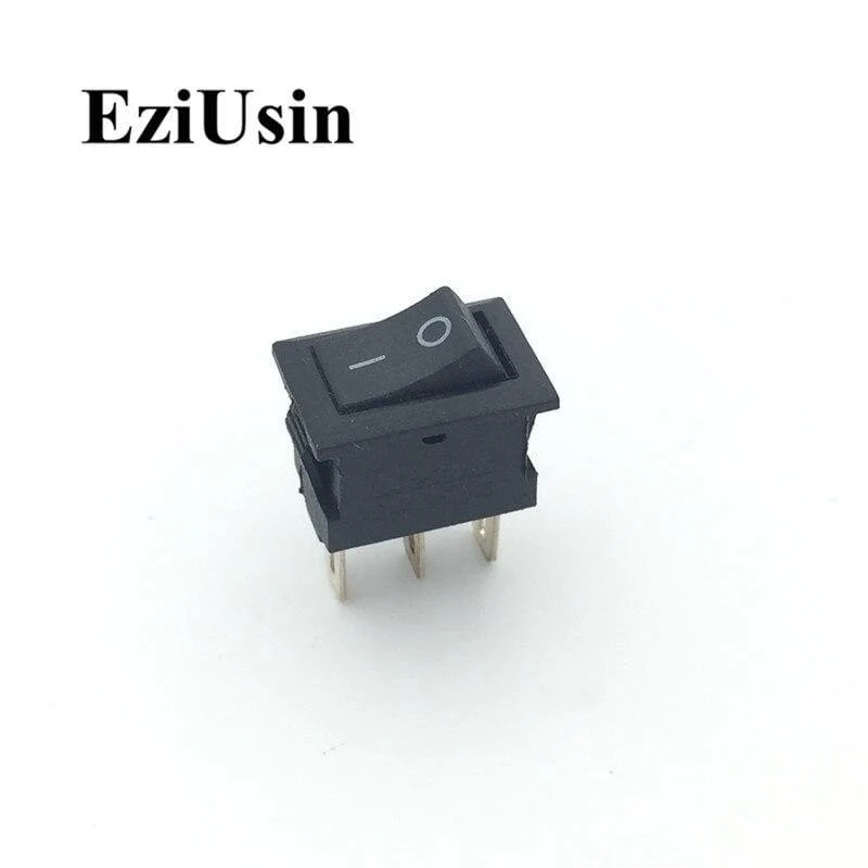 1 Stück Ein-Aus KCD11 2Pin 2P Schwarz Rot Bootswippschalter 3A 250V 6A 125V AC Taste KCD1-11 10 * 15 10x15 KCD117