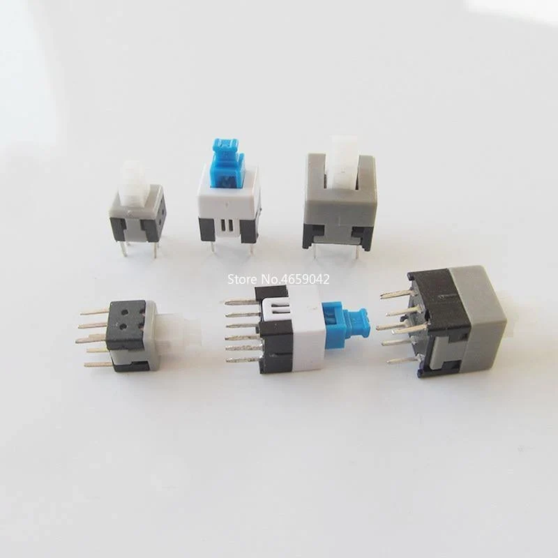 10 STÜCKE / LOS 5.8 x 5.8 7 x 7 8 x 8 8.5 x 8.5 mm Selbsthemmend / Entriegeln Drucktaktile Leistung Mikroschalter 6-polige Tastenschalter