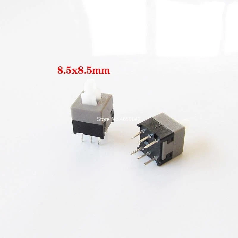 10 STÜCKE / LOS 5.8 x 5.8 7 x 7 8 x 8 8.5 x 8.5 mm Selbsthemmend / Entriegeln Drucktaktile Leistung Mikroschalter 6-polige Tastenschalter