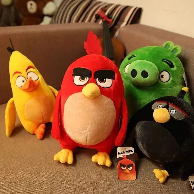 Schönes Plüschtier mit Vögeln, Red Chuck Bomb, Bad Piggies, Plüsch, süßes Stofftier, Weihnachtsgeschenke für Kinder, Kindergeburtstagsgeschenk