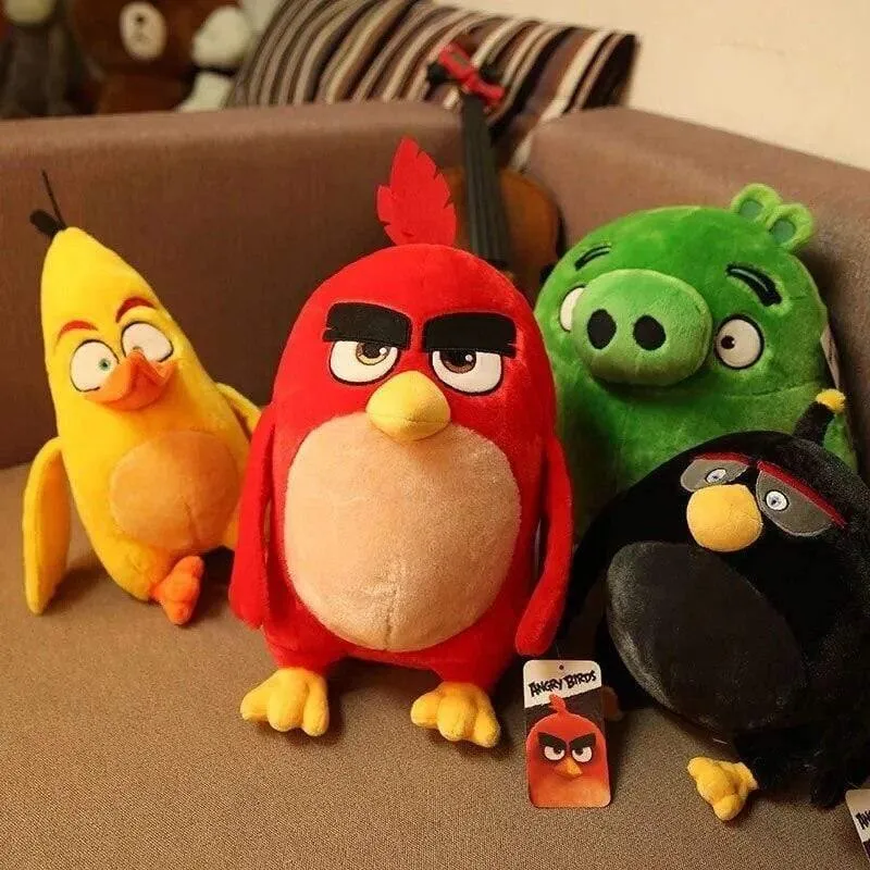 Schönes Plüschtier mit Vögeln, Red Chuck Bomb, Bad Piggies, Plüsch, süßes Stofftier, Weihnachtsgeschenke für Kinder, Kindergeburtstagsgeschenk