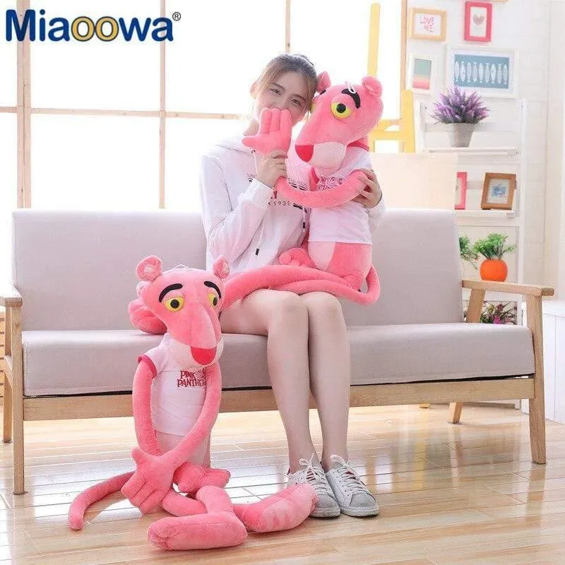 55-145cm Hochwertige große Babyspielzeug Spielzeug Niedlich Naughty Pink Panther Plüsch Gefülltes Puppenspielzeug Home Decor Girl Kawaii Geschenk