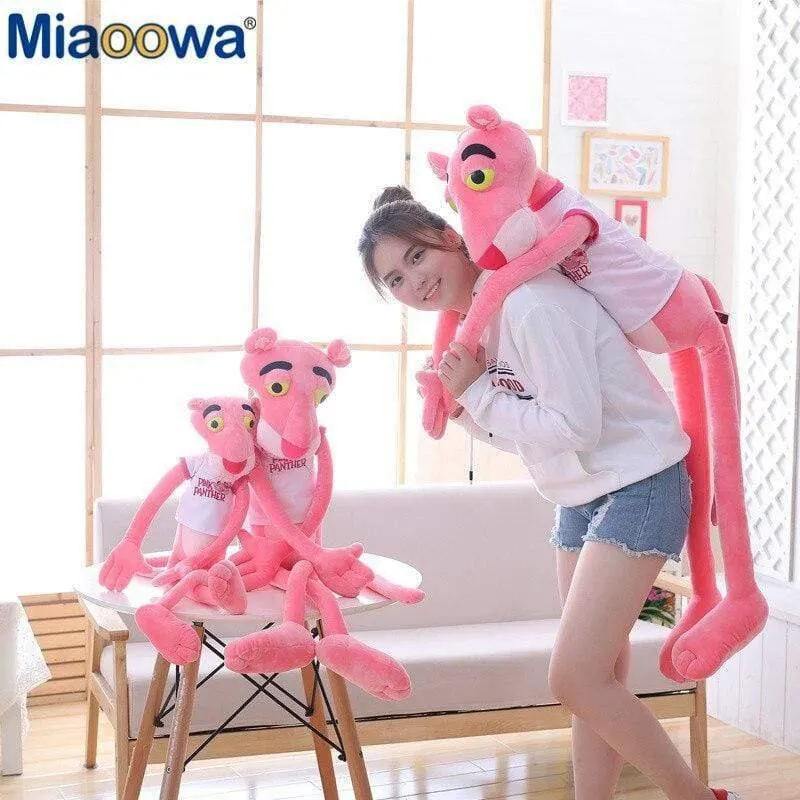55-145cm Hochwertige große Babyspielzeug Spielzeug Niedlich Naughty Pink Panther Plüsch Gefülltes Puppenspielzeug Home Decor Girl Kawaii Geschenk
