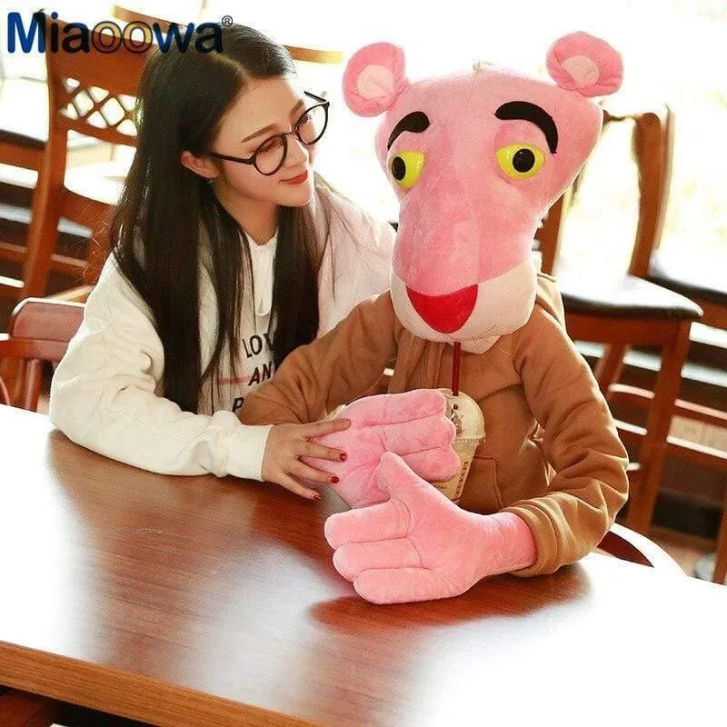 55-145cm Hochwertige große Babyspielzeug Spielzeug Niedlich Naughty Pink Panther Plüsch Gefülltes Puppenspielzeug Home Decor Girl Kawaii Geschenk
