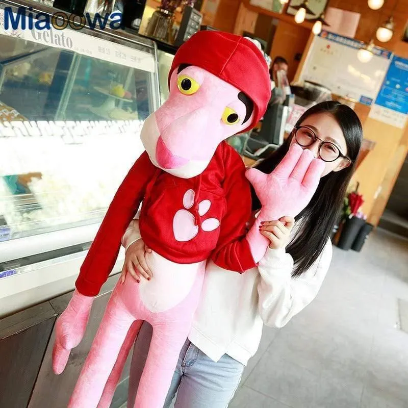 55-145cm Hochwertige große Babyspielzeug Spielzeug Niedlich Naughty Pink Panther Plüsch Gefülltes Puppenspielzeug Home Decor Girl Kawaii Geschenk