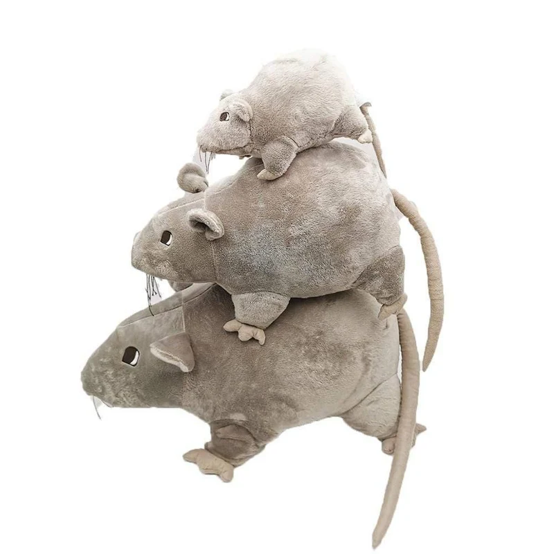 Schöne weiche Plüsch-Simulationsmaus-Puppe, gefüllte Ratten-Plüschtier-Spielzeug, Maskottchen, Kinderspielzeug, Heimdekoration