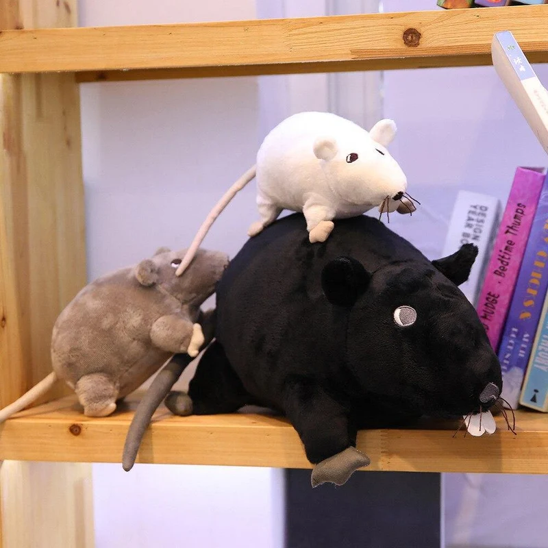 Schöne weiche Plüsch-Simulationsmaus-Puppe, gefüllte Ratten-Plüschtier-Spielzeug, Maskottchen, Kinderspielzeug, Heimdekoration