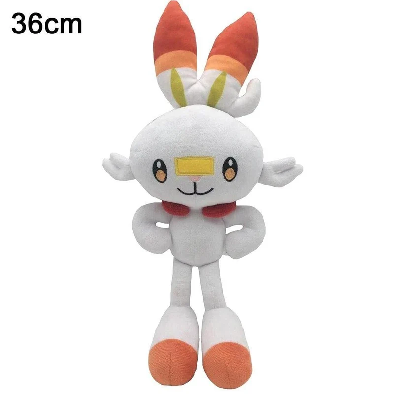 Sobble Scorbunny Grookey Yamper Zacian Cartoon Elf Figur Plüsch weiches Stofftier Sammlung Spielzeug für Kinder Weihnachtsgeschenk