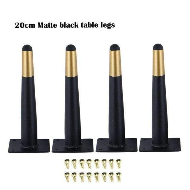4Pcs / Set 15/20/25 / 30CM Möbelschrank Metallbeine Rundes konisches Bein DIY Möbel Sofa Tischbett Schuhschrank Schreibtischbeine