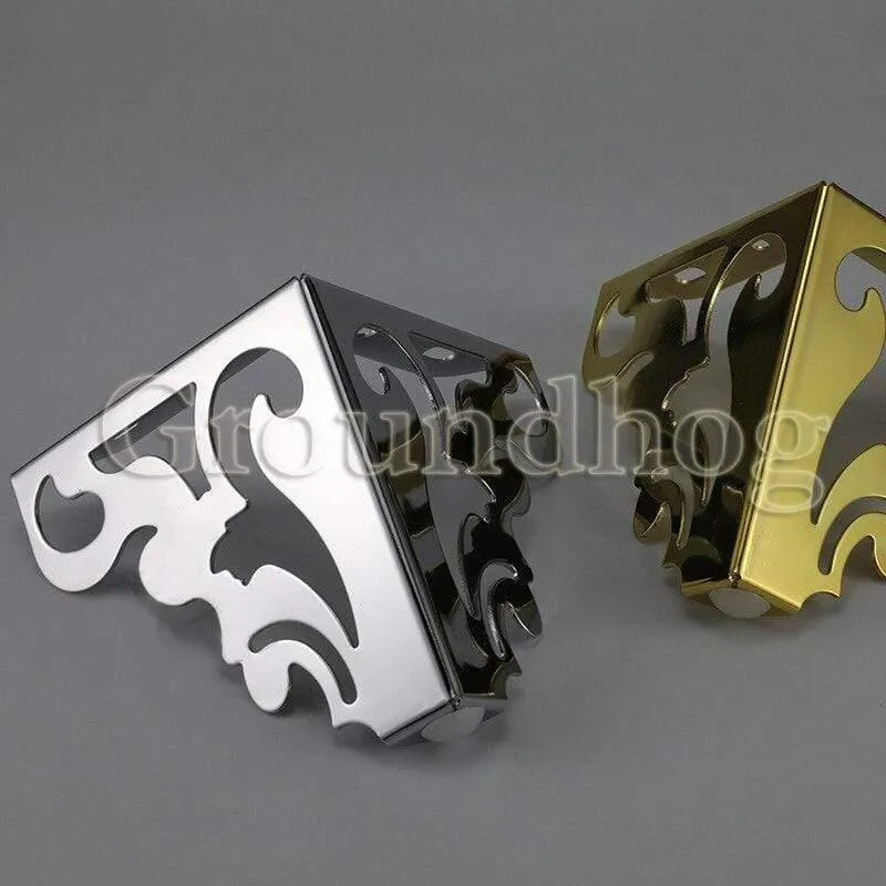 4St. / Set Metall Polierte Sofastuhlbeine 15 / 12cm Modern Hollow Patten Tischschrank Bettfüße Möbelzubehör