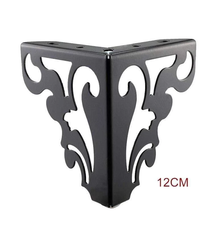 4St. / Set Metall Polierte Sofastuhlbeine 15 / 12cm Modern Hollow Patten Tischschrank Bettfüße Möbelzubehör