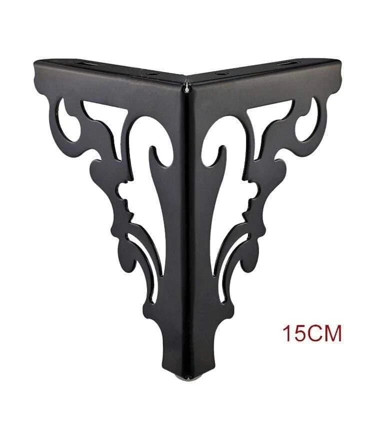 4St. / Set Metall Polierte Sofastuhlbeine 15 / 12cm Modern Hollow Patten Tischschrank Bettfüße Möbelzubehör