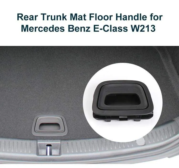 Kofferraummatte Bodengriffabdeckung für Mercedes Benz E-Klasse CLS W213 W238 W257 201–2021, hinterer Gepäckgriff, schwarz