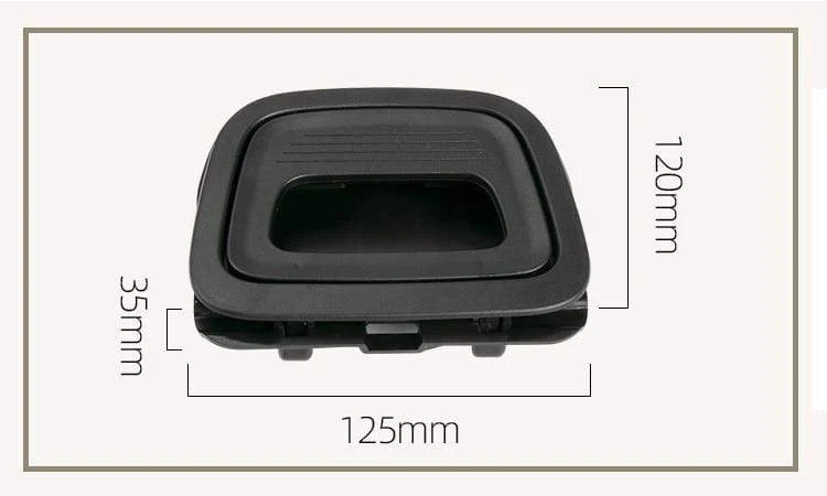 Kofferraummatte Bodengriffabdeckung für Mercedes Benz E-Klasse CLS W213 W238 W257 201–2021, hinterer Gepäckgriff, schwarz