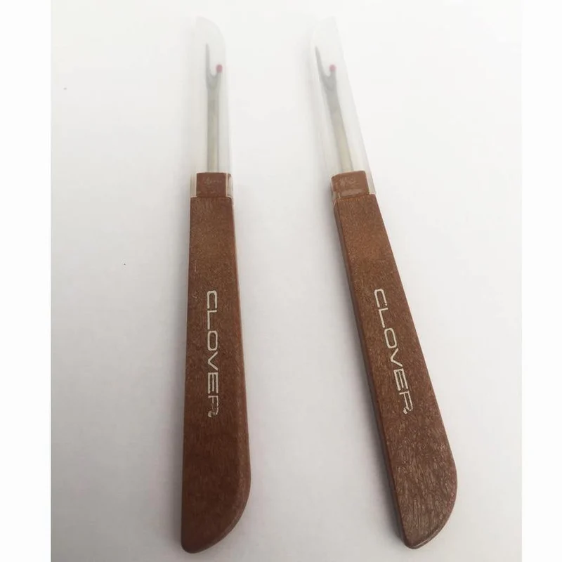 2018 New Clover Lot Stahl Holzgriff Craft Fadenschneider Naht Ripper Stich Unpicker Needle Arts Nähwerkzeuge für Pfaff Janome
