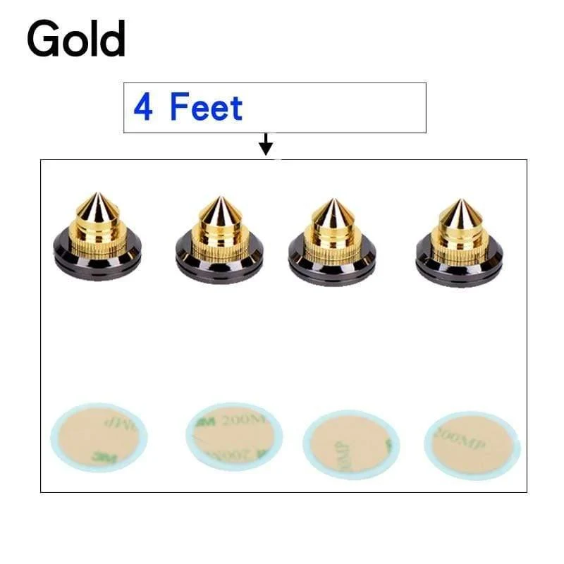 HIFIDIY LIVE 4 Sets oder 4 PCS Lautsprecher Stand Füße Fuß Pad Reinem Kupfer Silber Lautsprecher Box Spikes Kegel Boden fuß Nagel M28 * 26