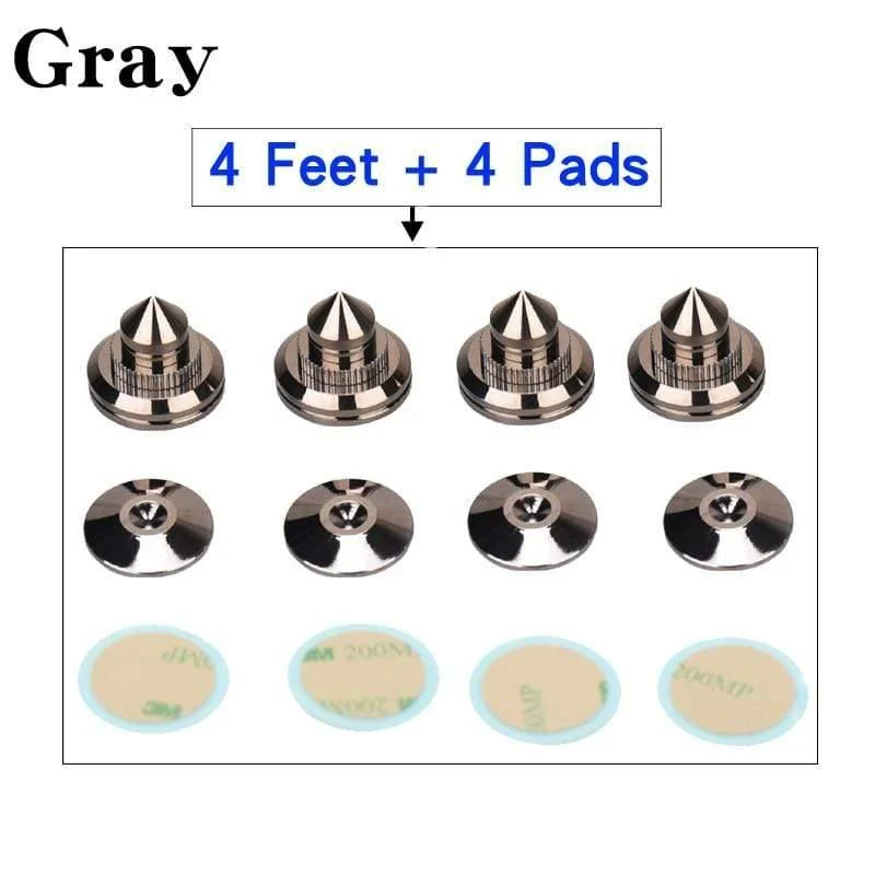 HIFIDIY LIVE 4 Sets oder 4 PCS Lautsprecher Stand Füße Fuß Pad Reinem Kupfer Silber Lautsprecher Box Spikes Kegel Boden fuß Nagel M28 * 26