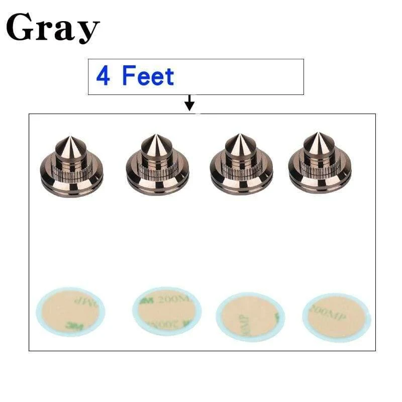 HIFIDIY LIVE 4 Sets oder 4 PCS Lautsprecher Stand Füße Fuß Pad Reinem Kupfer Silber Lautsprecher Box Spikes Kegel Boden fuß Nagel M28 * 26