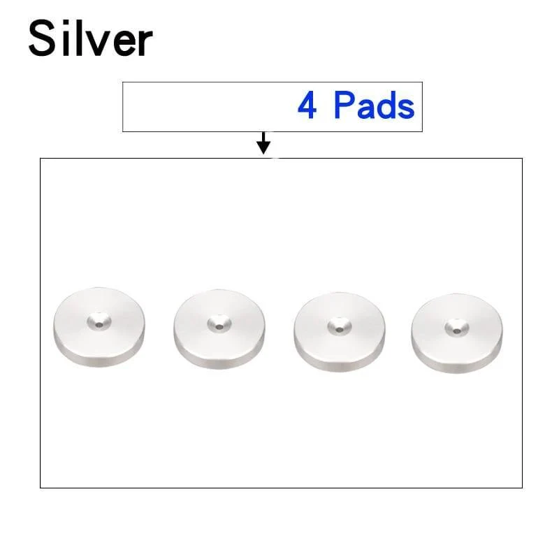 HIFIDIY LIVE 4PCS 4Sets Lautsprecher Stand Füße Fuß Pad Aluminium Legierung Metall (NICHT Natürliche Holz) Spikes Kegel Boden Fuß Nagel M23*20