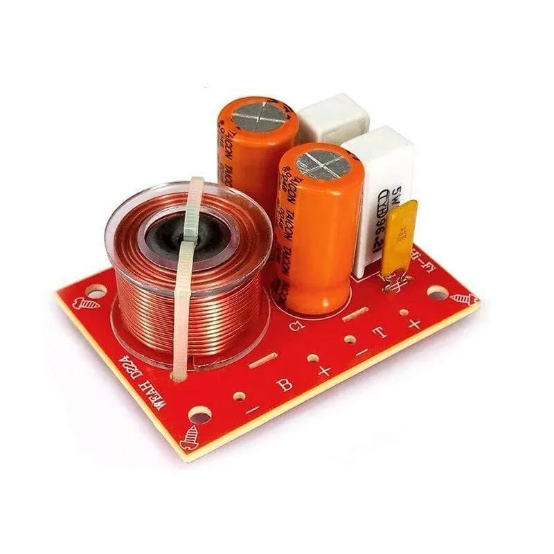2PCS 2 Weg 80W DIY Lautsprecher Filter Schaltung Treable Bass Frequenz Teiler Heimkino Hifi Stereo Audio Crossover filter