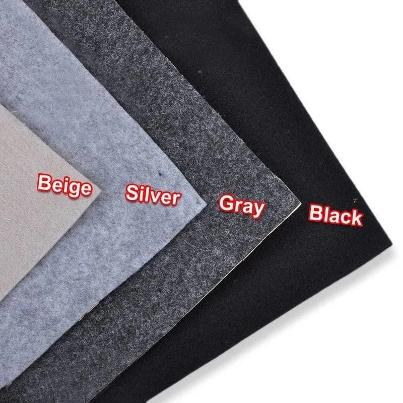 1x0.5 m Lautsprechertuch Selbstklebender Filz-Subwoofer Box Tape Strip Patch Schallabsorption Antiseismisches Beige / Silber / Grau / Schwarz
