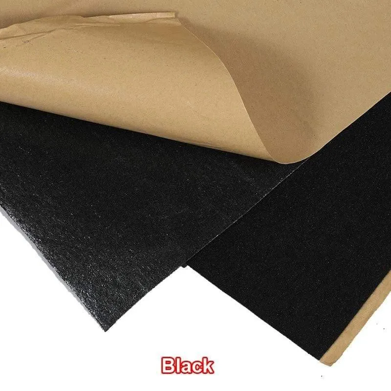 1x0.5 m Lautsprechertuch Selbstklebender Filz-Subwoofer Box Tape Strip Patch Schallabsorption Antiseismisches Beige / Silber / Grau / Schwarz