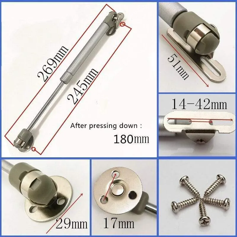 20N-300N Möbelscharnier Küchenschrank Türheber Pneumatische Stütze Hydraulische Gasfeder Stay Hold Pneumatische Hardware