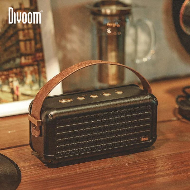 40W Superior Bass Tragbarer drahtloser Bluetooth-Lautsprecher Retro Design 6 Treiber für 25 Stunden Spielzeit Smart Home Decoration