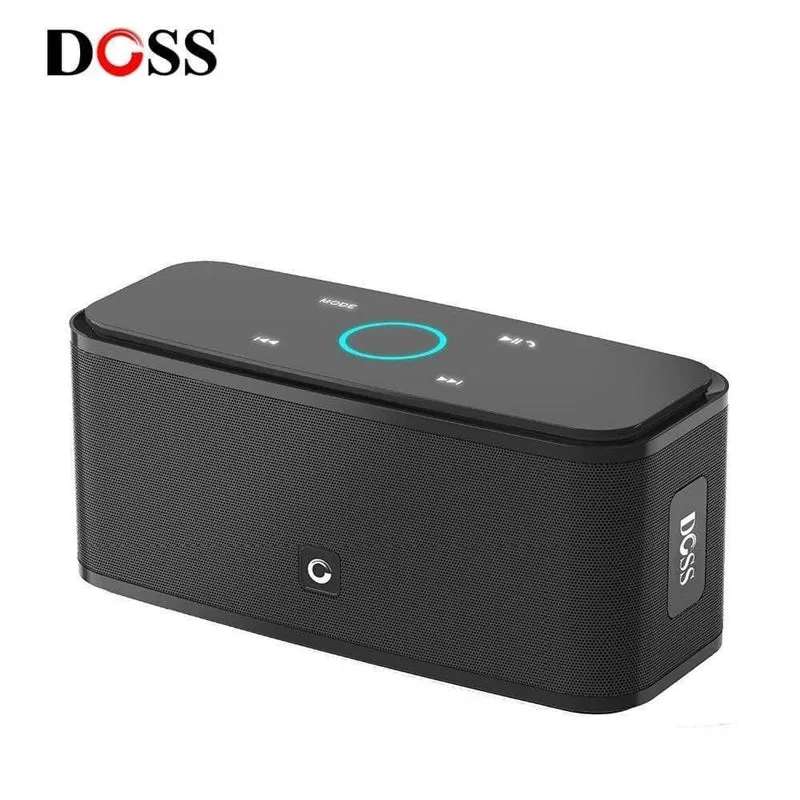 DOSS SoundBox Touch Control Bluetooth-Lautsprecher 2 * 6 W tragbare drahtlose Lautsprecher Stereo-Soundbox mit Bass und integriertem Mikrofon