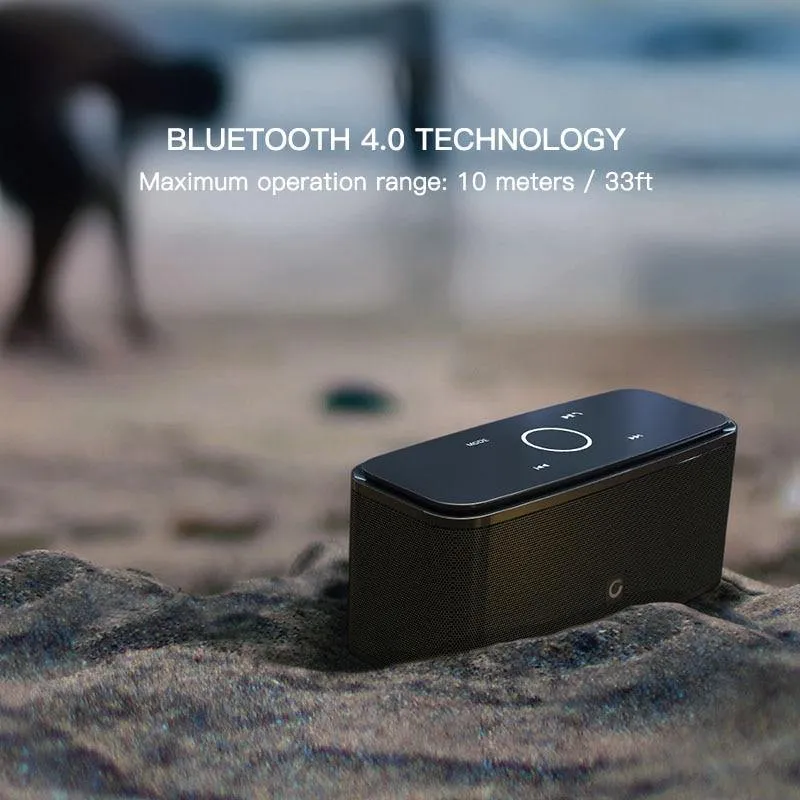 DOSS SoundBox Touch Control Bluetooth-Lautsprecher 2 * 6 W tragbare drahtlose Lautsprecher Stereo-Soundbox mit Bass und integriertem Mikrofon