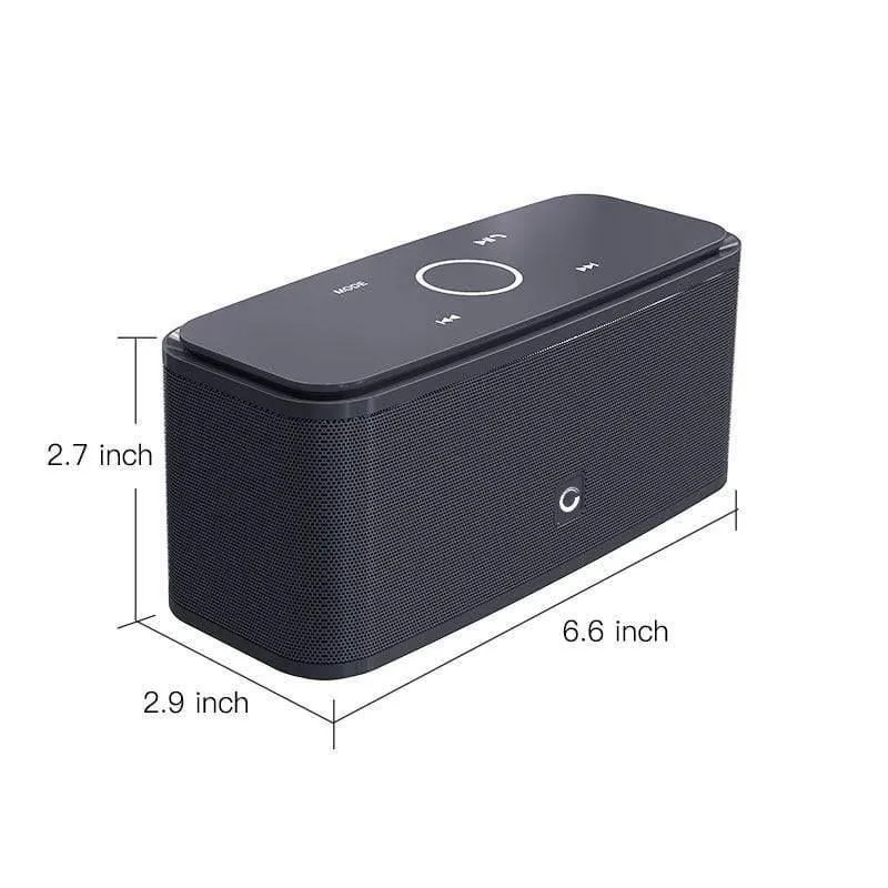 DOSS SoundBox Touch Control Bluetooth-Lautsprecher 2 * 6 W tragbare drahtlose Lautsprecher Stereo-Soundbox mit Bass und integriertem Mikrofon