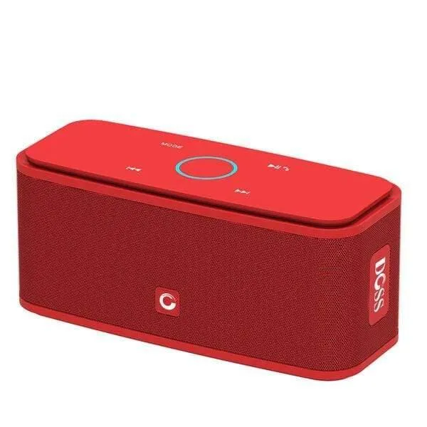 DOSS SoundBox Touch Control Bluetooth-Lautsprecher 2 * 6 W tragbare drahtlose Lautsprecher Stereo-Soundbox mit Bass und integriertem Mikrofon