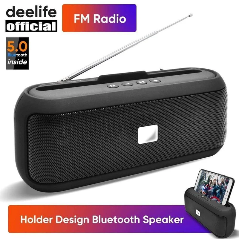 Radio Bluetooth Lautsprecher Stereo Wireless Säule 10W Mit Unterstützung für FM-Telefonhalter BT 5.0 TWS Tragbare Lautsprecher
