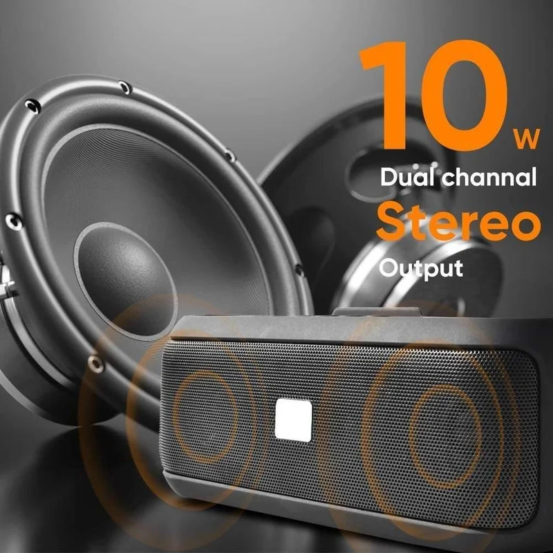 Radio Bluetooth Lautsprecher Stereo Wireless Säule 10W Mit Unterstützung für FM-Telefonhalter BT 5.0 TWS Tragbare Lautsprecher