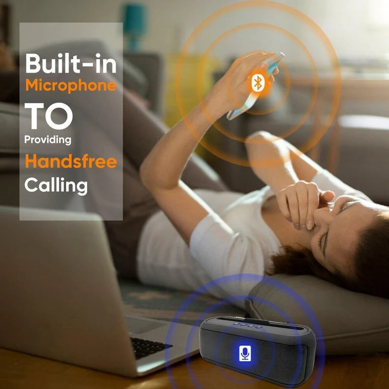 Radio Bluetooth Lautsprecher Stereo Wireless Säule 10W Mit Unterstützung für FM-Telefonhalter BT 5.0 TWS Tragbare Lautsprecher