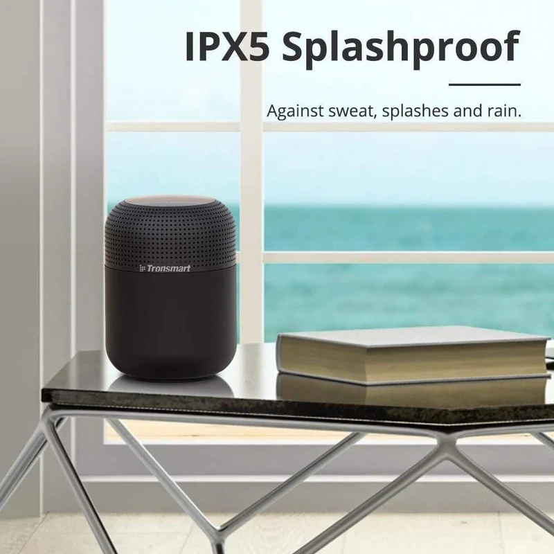 Tronsmart T6 Max Bluetooth-Lautsprecher, 60 W, Heimkino-Lautsprecher, TWS-Bluetooth-Säule mit Sprachassistent, IPX5, NFC, 20 Stunden Spielzeit (schwarz)