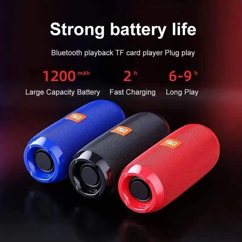 Wasserdichter Bluetooth-Lautsprecher Tragbare drahtlose Lautsprecher Subwoofer Außenlautsprecher Stereo-Musik Surround TF FM-Radio Mit Mikrofon