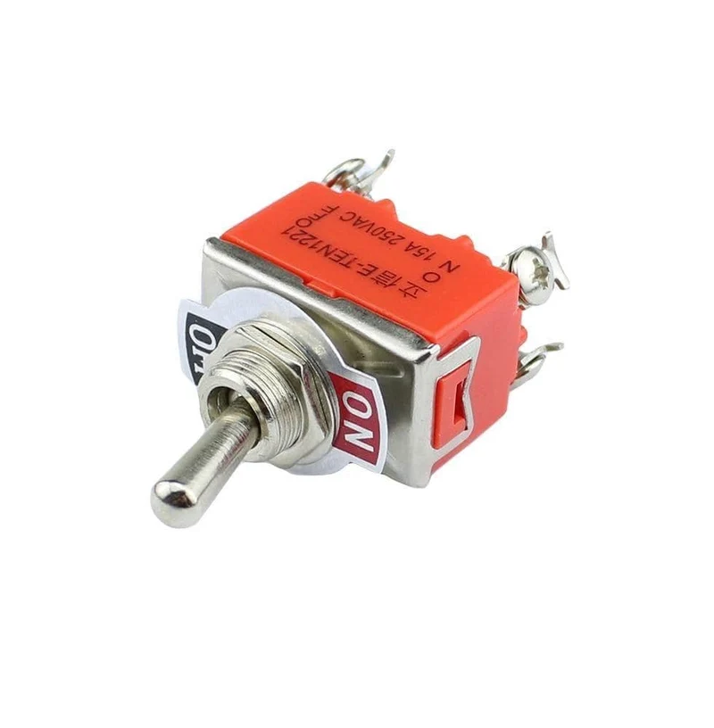 1 STÜCK E-TEN1221 15A 250 VAC 4PIN EIN-AUS Kippschalter Wippschalter Der Netzschalter Mikroschalter Orange