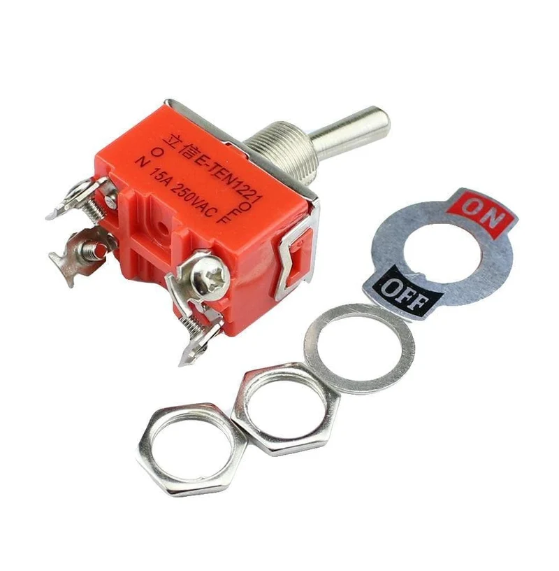 1 STÜCK E-TEN1221 15A 250 VAC 4PIN EIN-AUS Kippschalter Wippschalter Der Netzschalter Mikroschalter Orange
