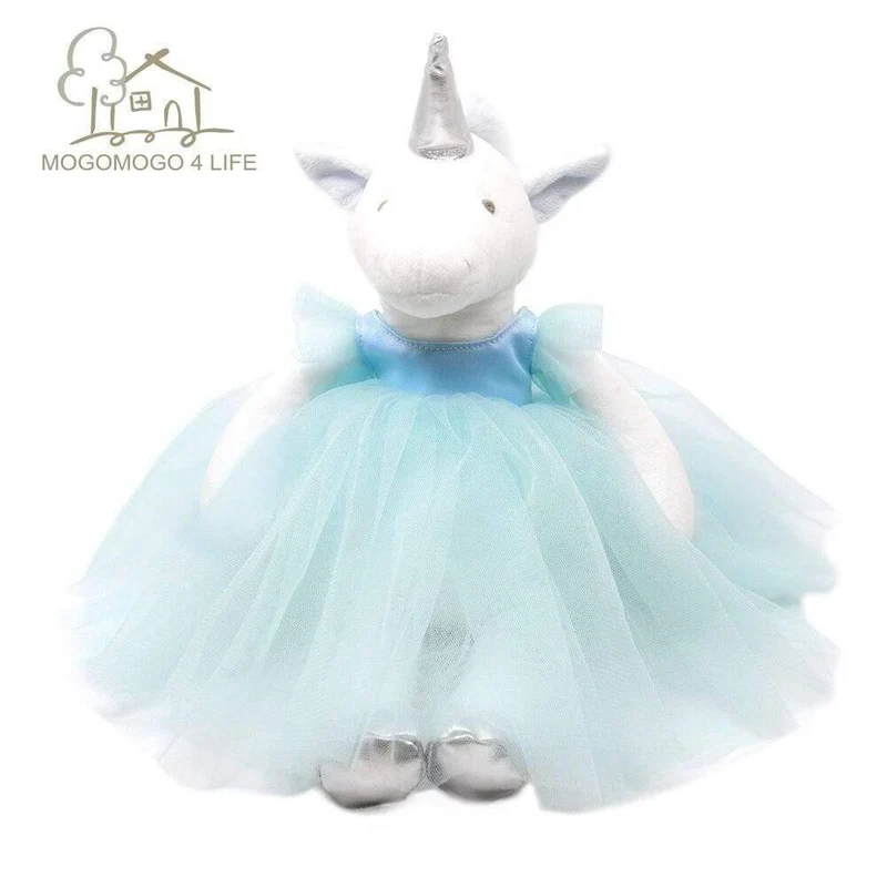 Luxus Mogo handgemachte Plüsch Einhorn Spielzeug Ballerina Einhorn Puppe Prinzessin Einhorn Puppe Super Golden Horn Pferd Kuscheltiere
