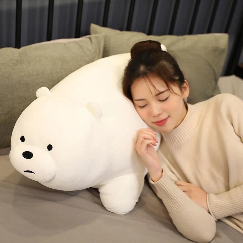 Stand Bare Bear Plüschtiere Kinder Kuscheltiere Zeichentrickfigur Plüschpuppe Kissen Weiche süße Plüschsachen Geburtstagsgeschenk Kinder