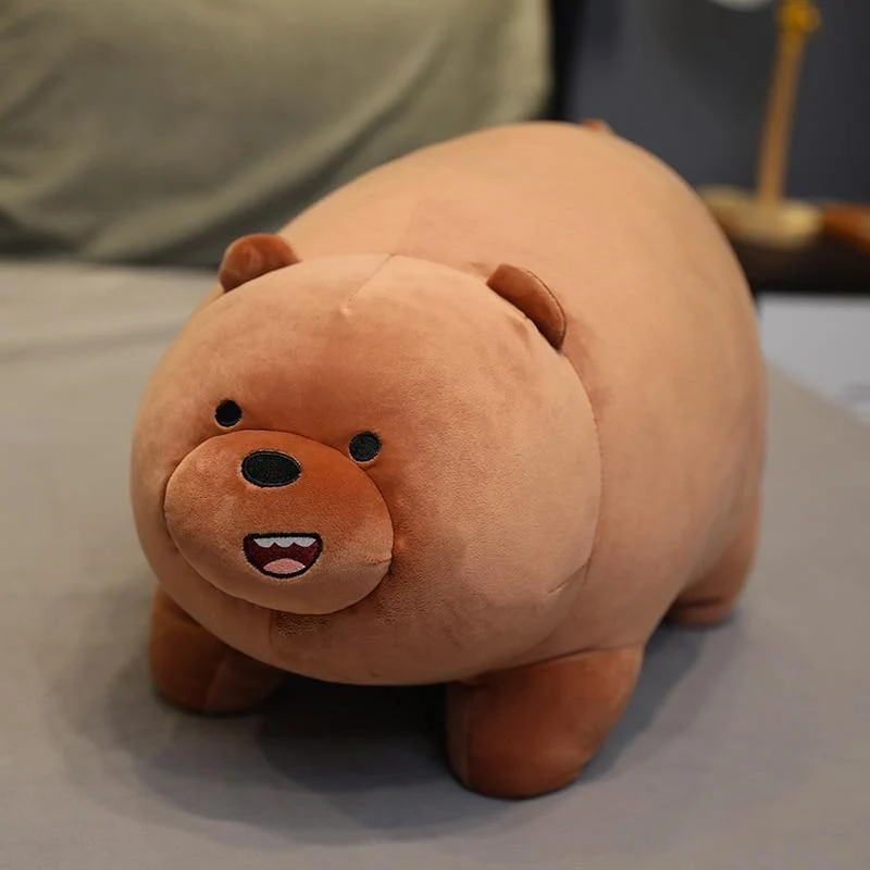 Stand Bare Bear Plüschtiere Kinder Kuscheltiere Zeichentrickfigur Plüschpuppe Kissen Weiche süße Plüschsachen Geburtstagsgeschenk Kinder