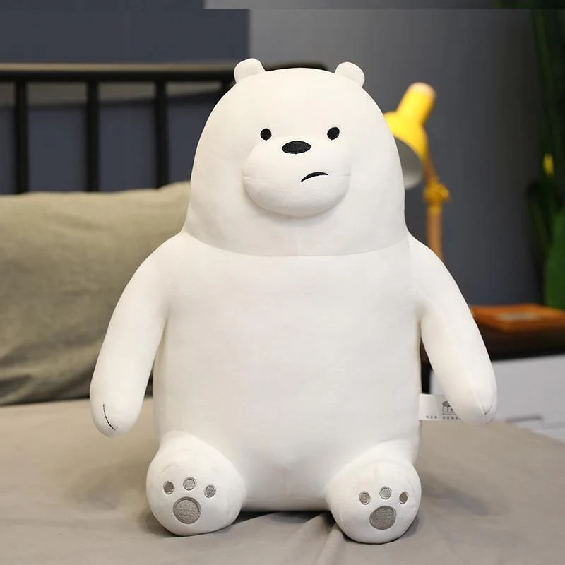 Stand Bare Bear Plüschtiere Kinder Kuscheltiere Zeichentrickfigur Plüschpuppe Kissen Weiche süße Plüschsachen Geburtstagsgeschenk Kinder
